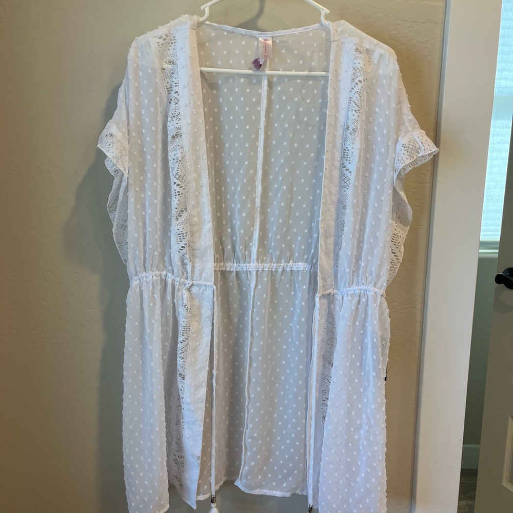 White Swim Cover Up